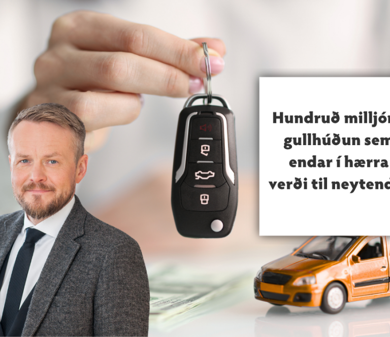 Hundruð milljóna gullhúðun sem endar í hærra verði til neytenda.