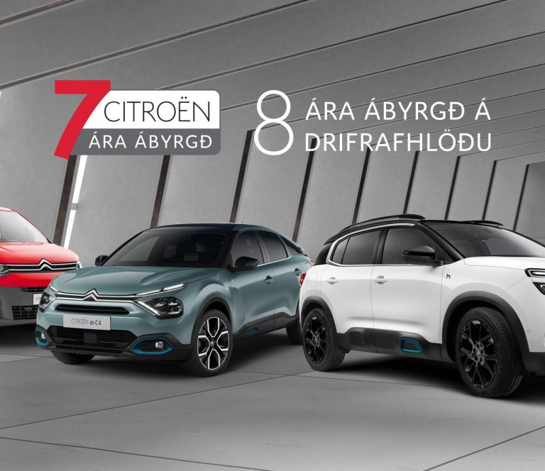 CITROËN nú með 7 ára ábyrgð