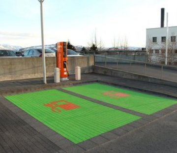 Hraðhleðslustöð fyrir rafbíla