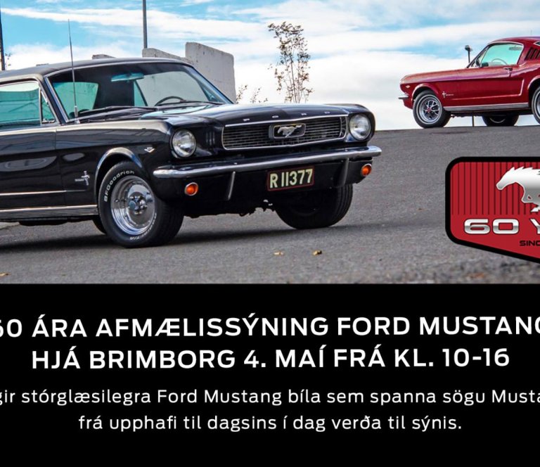60 ára afmælissýning Ford Mustang