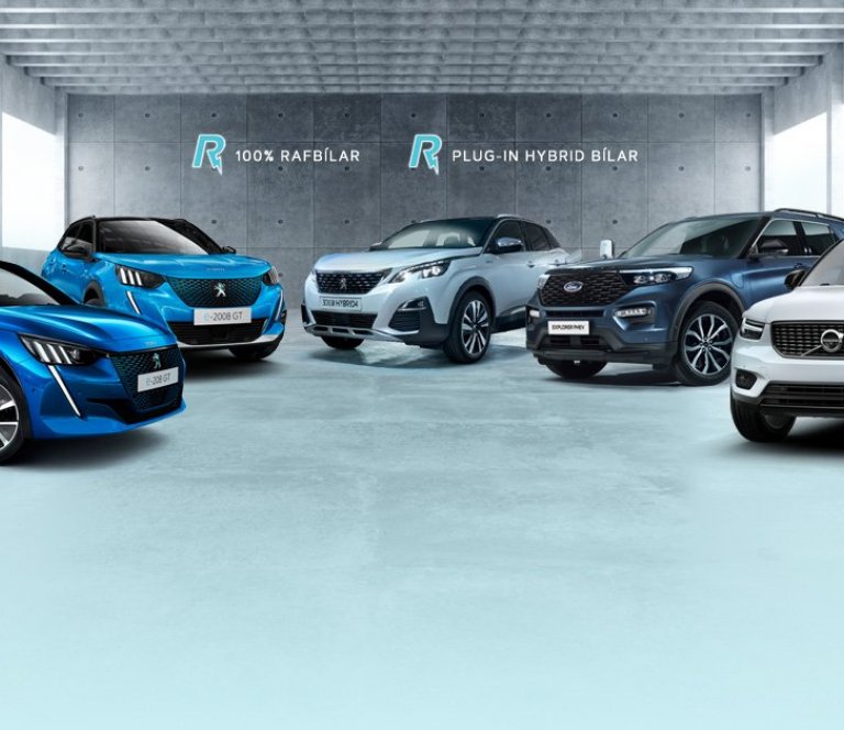 19 rafmagnaðar gerðir bíla hjá Brimborg