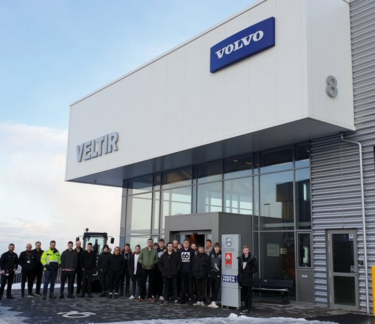 Nemar Borgarholtsskóla í heimsókn hjá Veltir